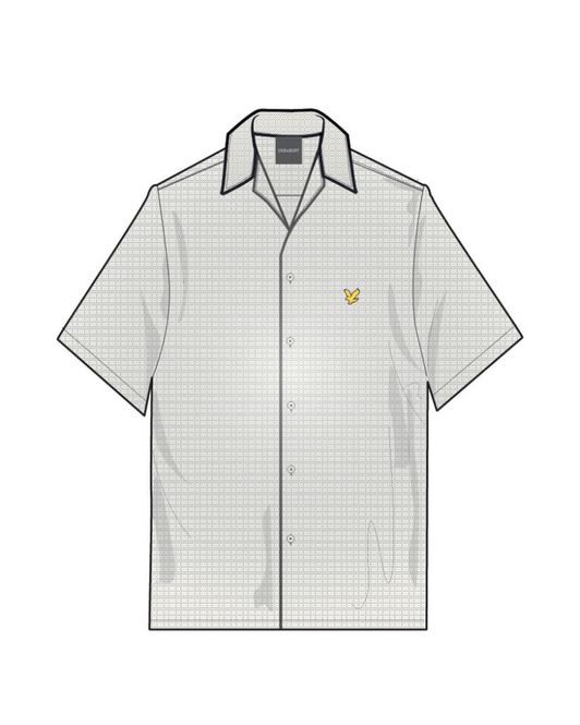 Hovedbilde Lyle & Scott Linen Blend Oxford Revere Shirt Luna