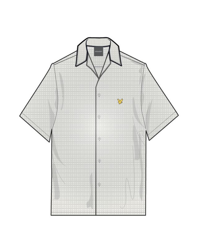Lyle & Scott Linen Blend Oxford Revere Shirt Luna