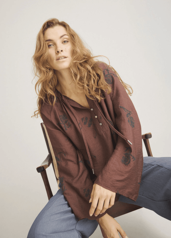 Luxzuz Eivoa Bluse Brown