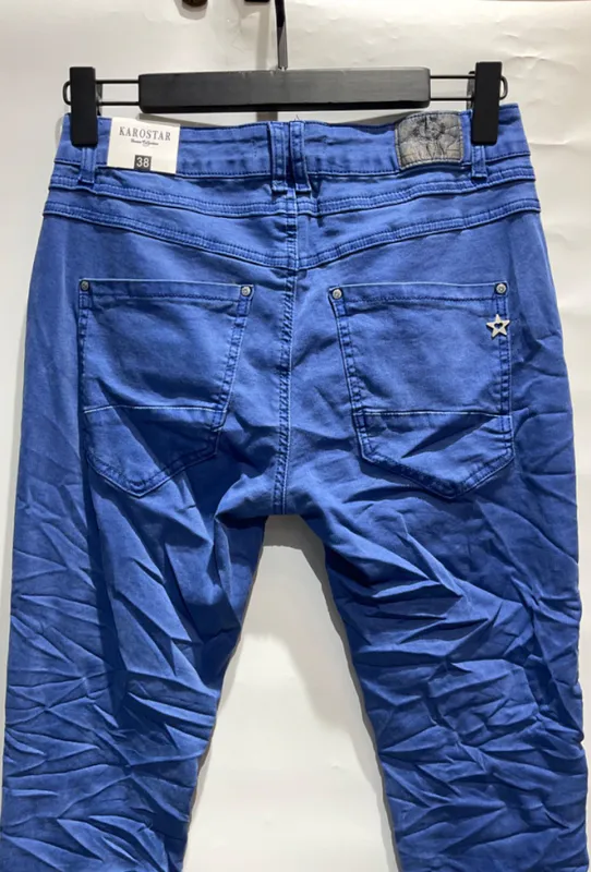 Fast Lavpris! Karostar Royal Blue Jeans