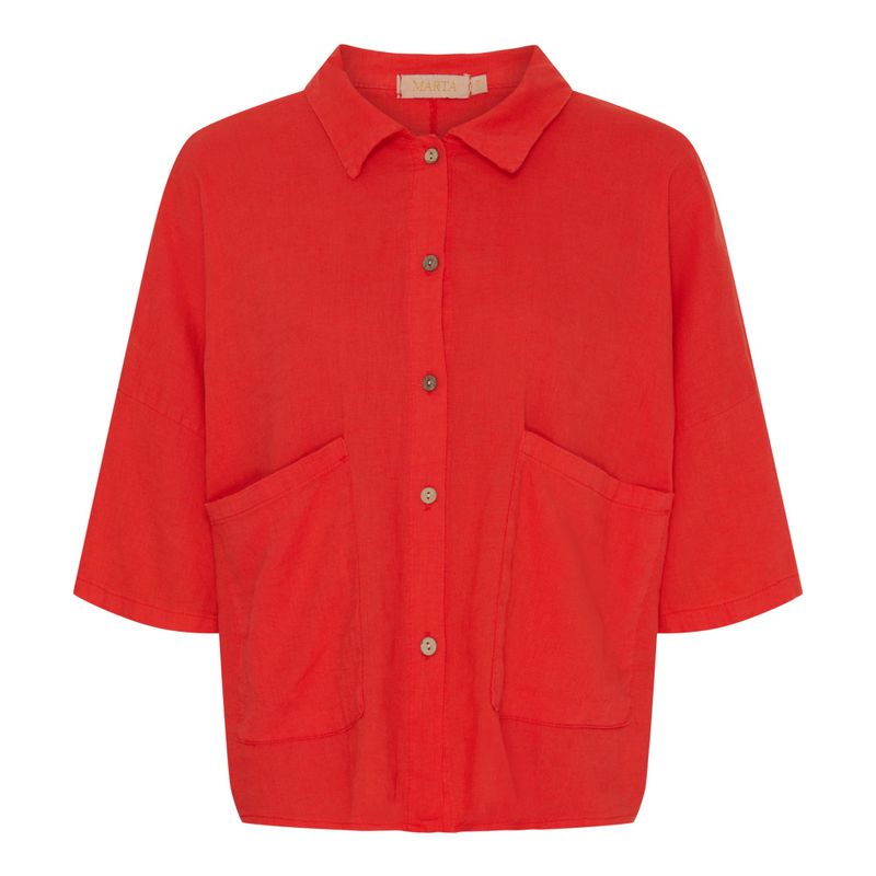 Marta DC Minna Linskjorte Rød
