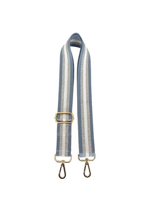 Hovedbilde Black Colour Striped Bagstrap Light Blue