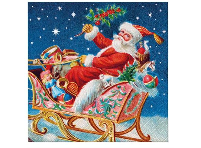Hovedbilde Serviett lunsj 20 stk Santa Claus sleigh