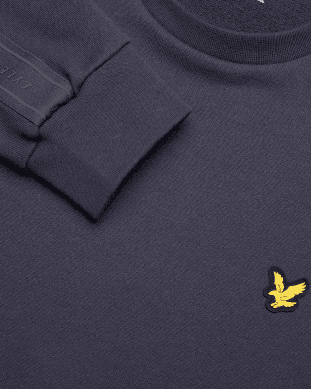 Lyle & Scott Tape Crew Neck Graphite