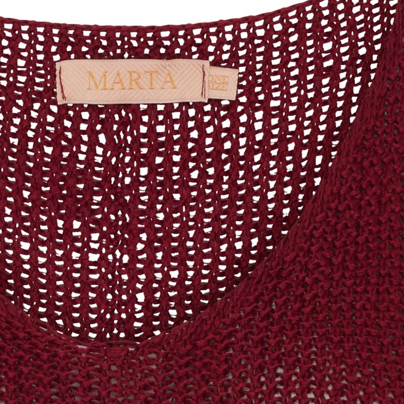 Marta DC Betina Strikkegenser Bordeaux