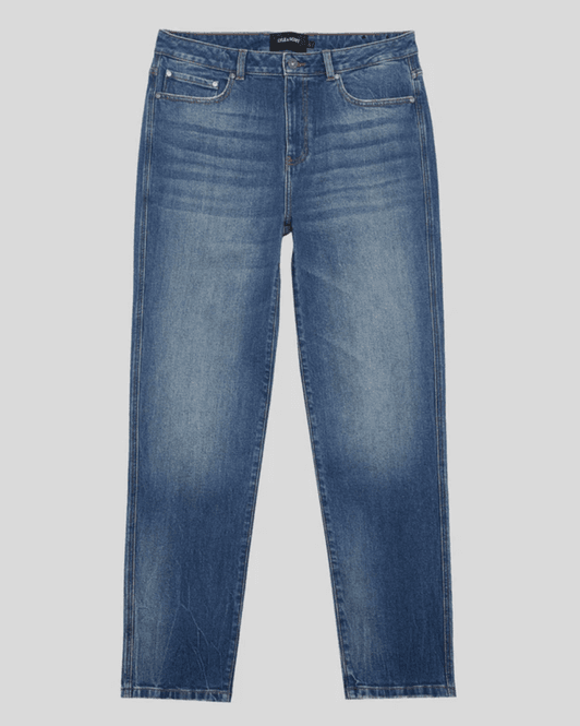 Hovedbilde Lyle & Scott Tapered Denim Jeans Stone Wash Blue