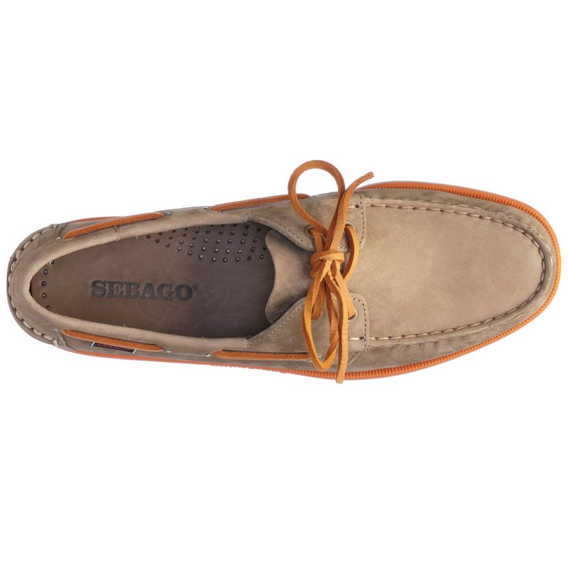 Sebago Docksides Portland Nubuck Brown Taupe