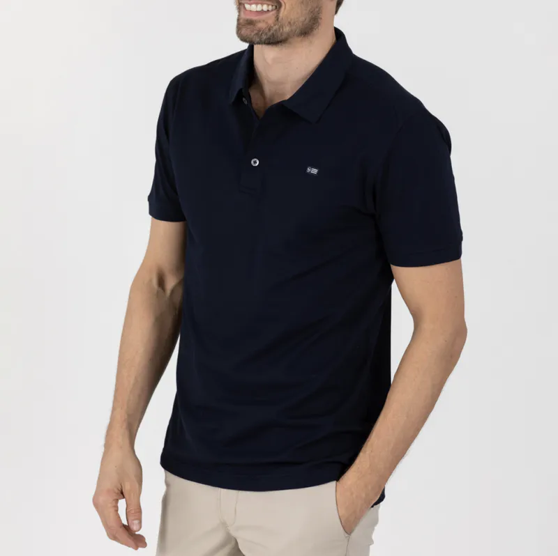 Sebago Performance Polo Pique Navy