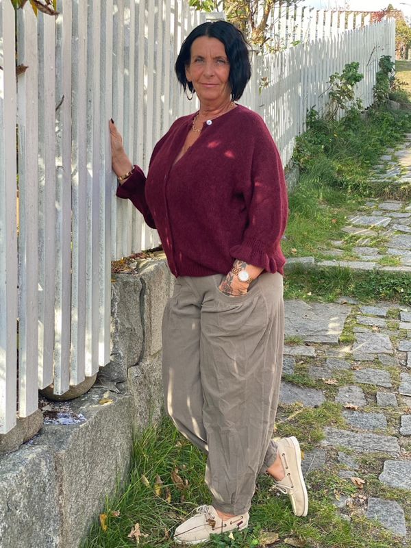 Marta DC Juliana Strikkecardigan Vino