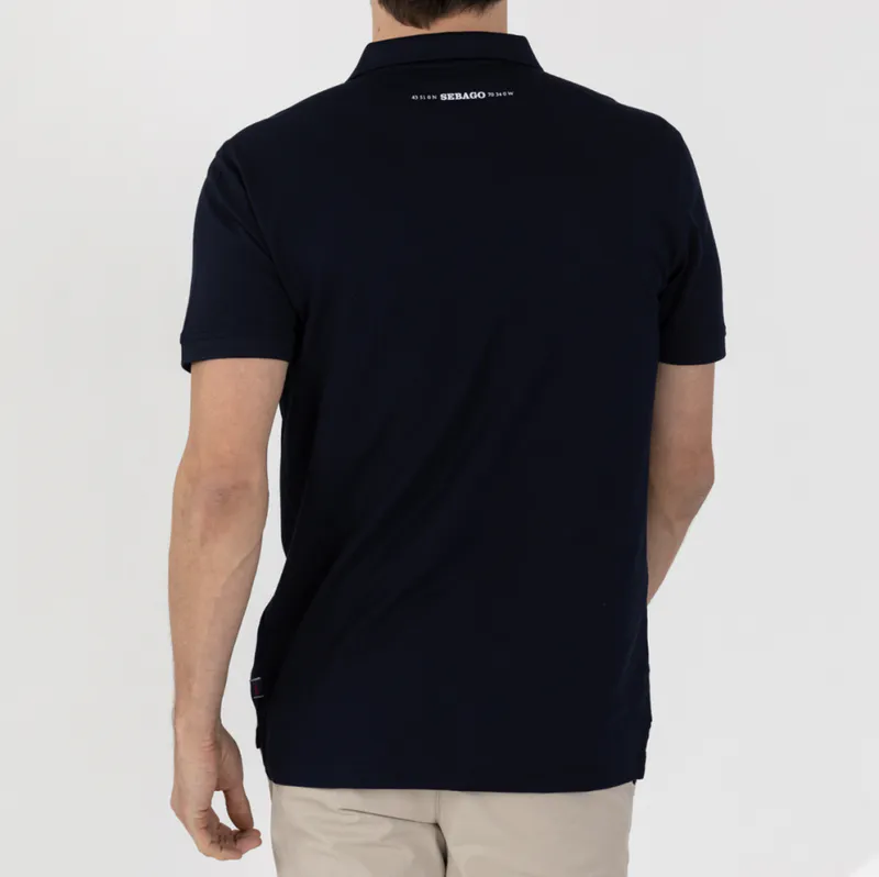 Sebago Performance Polo Pique Navy