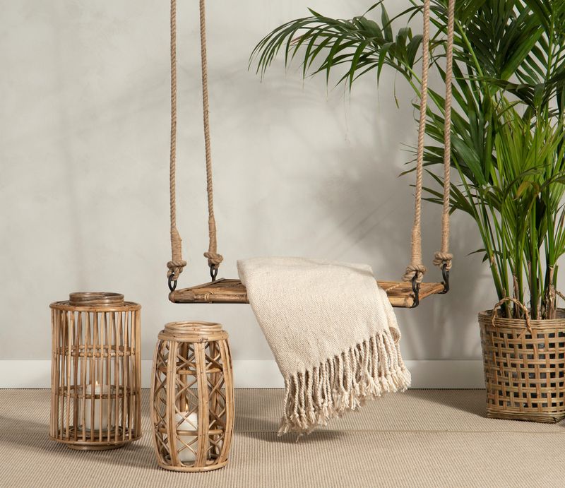 Kurv Natur Flettet Plastliner 3pk