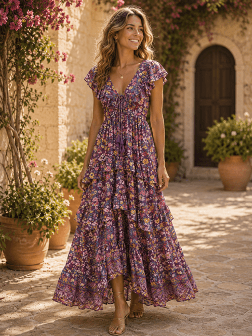 Hovedbilde Coconut Milk Pina Maxi Dress Lilla