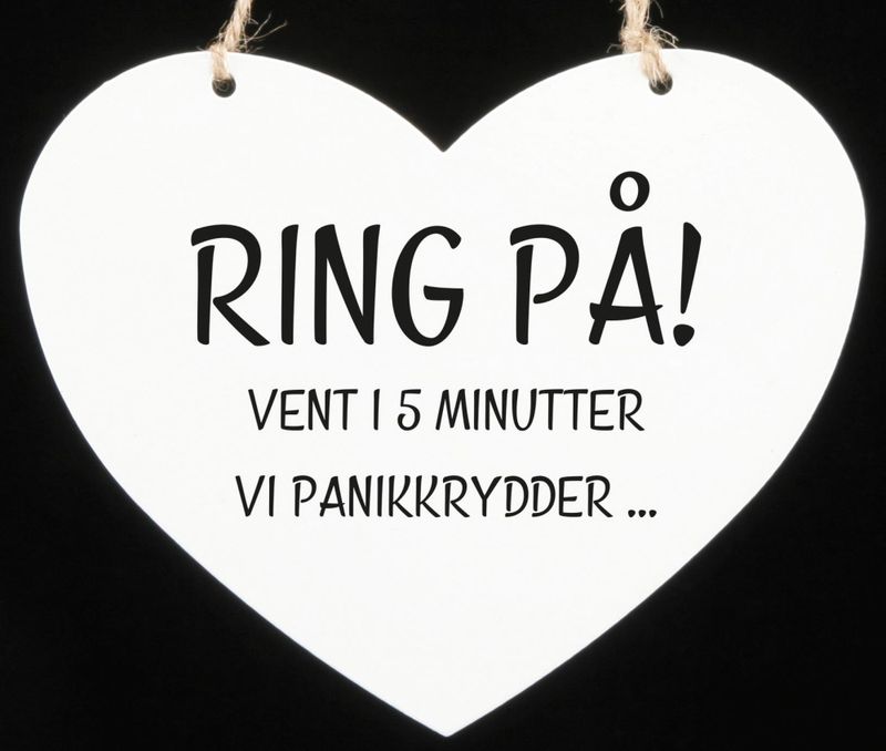 Skilt hjerte lite Ring på