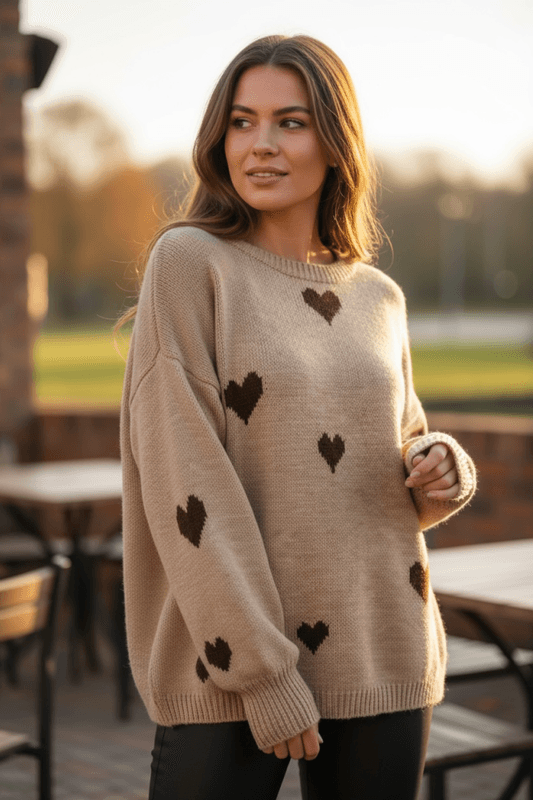 Marta DC Clover Heart Knit Fango