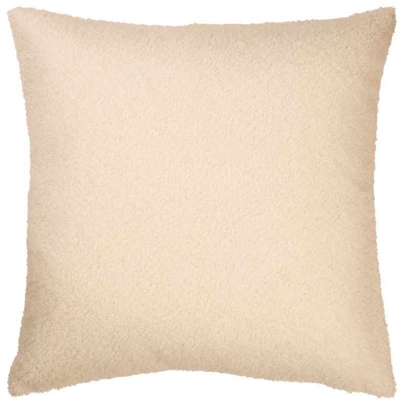 Putetrekk bouclet teddy hvit