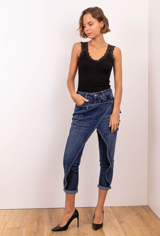 Mozzaar Wrap Denim Jeans
