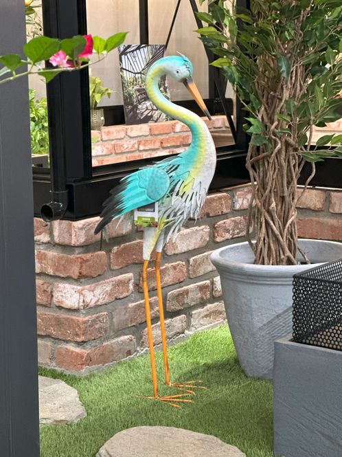 Hovedbilde Flamingo Kranefugl Metall 36x14x65cm