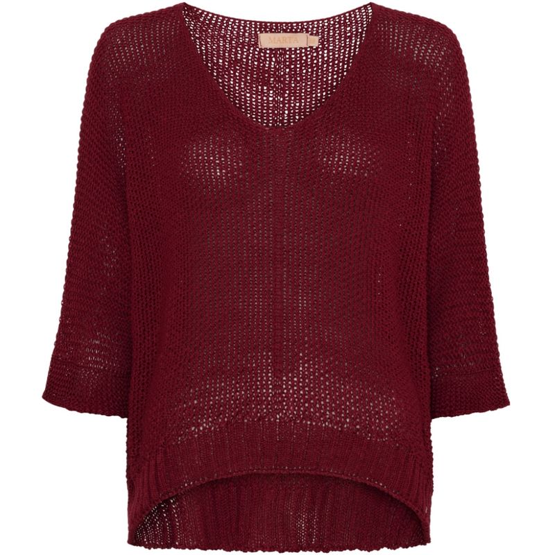 Marta DC Betina Strikkegenser Bordeaux