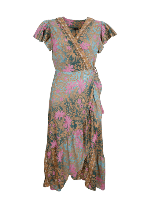 Hovedbilde Black Colour Flared Wrap Dress